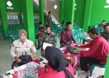 Tak Hanya Fokus Buat Jalan Juga Gelar Donor Darah(TMMD) Sengkuyung Tahap II Kodim 0724/Boyolali